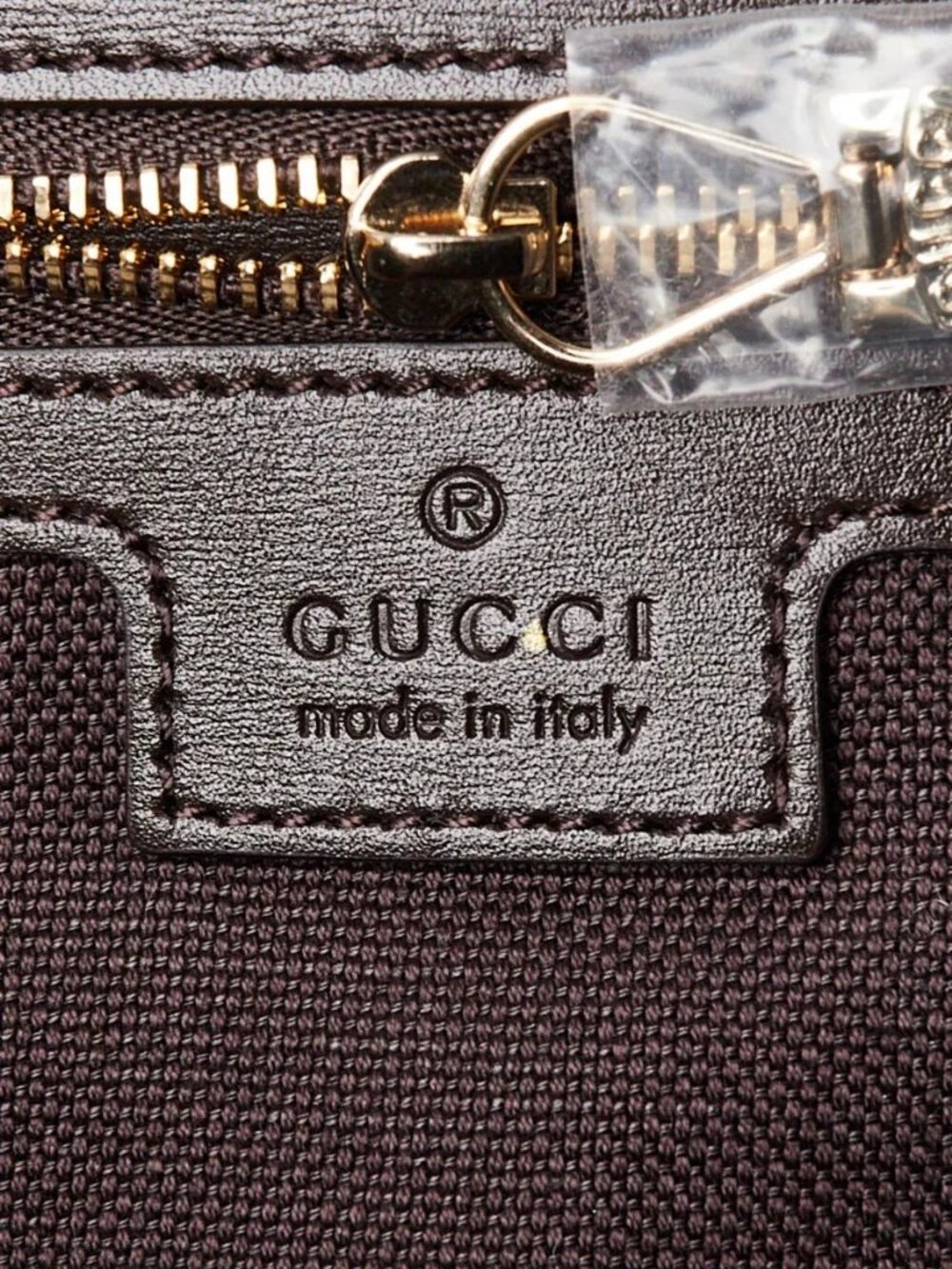 Gucci Beige/Ebony GG Canvas/Leather Medium Luce Shoulder Bag - Picture 10 of 12